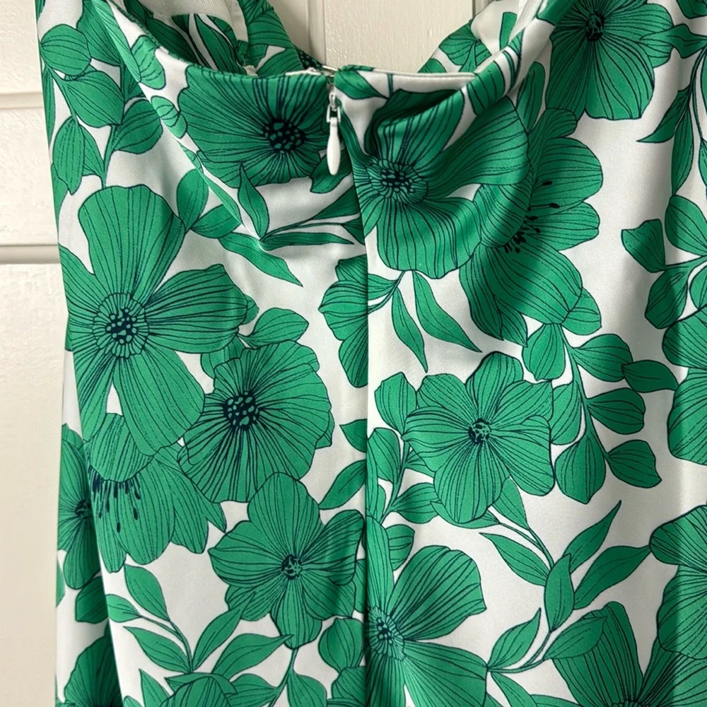 J.Crew Collection strapless slip dress in greenhouse floral print BU272